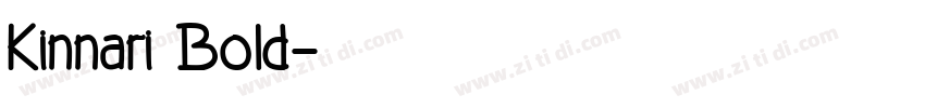 Kinnari Bold字体转换